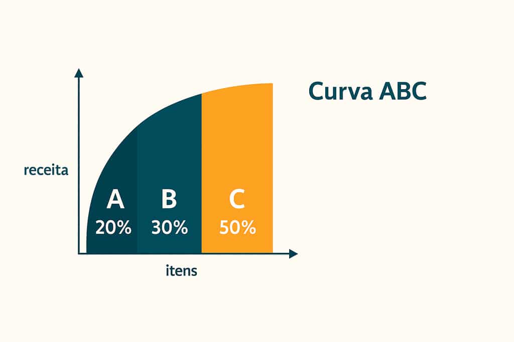 controle de estoque: curva abc