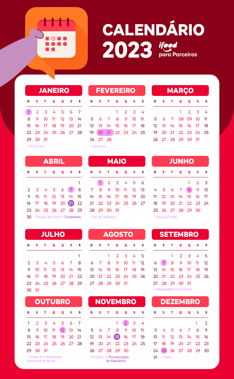 Calendário de Dezembro 2023 com feriados: veja apps e sites para conferir