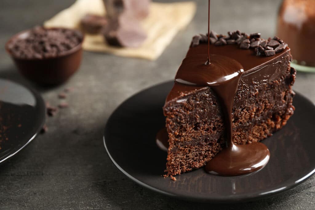 sabores de bolo: bolo de chocolate