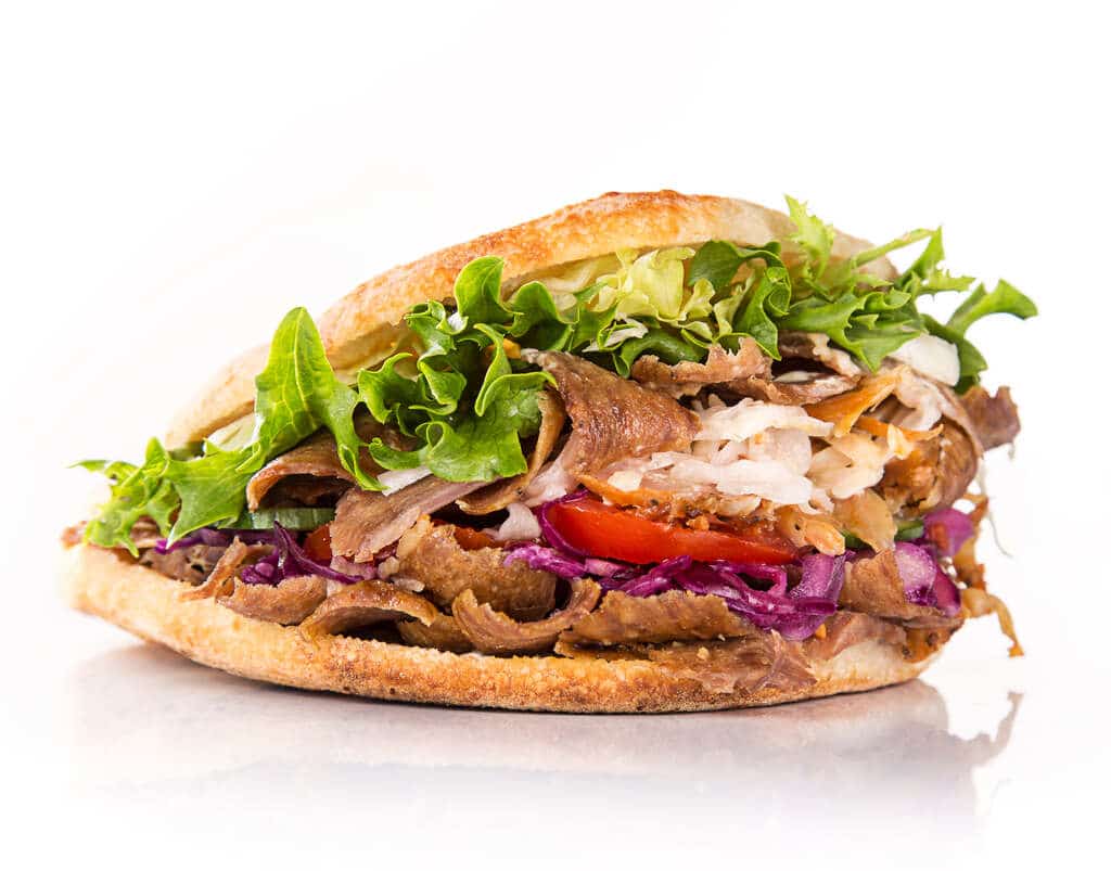 comida arabe: kebab