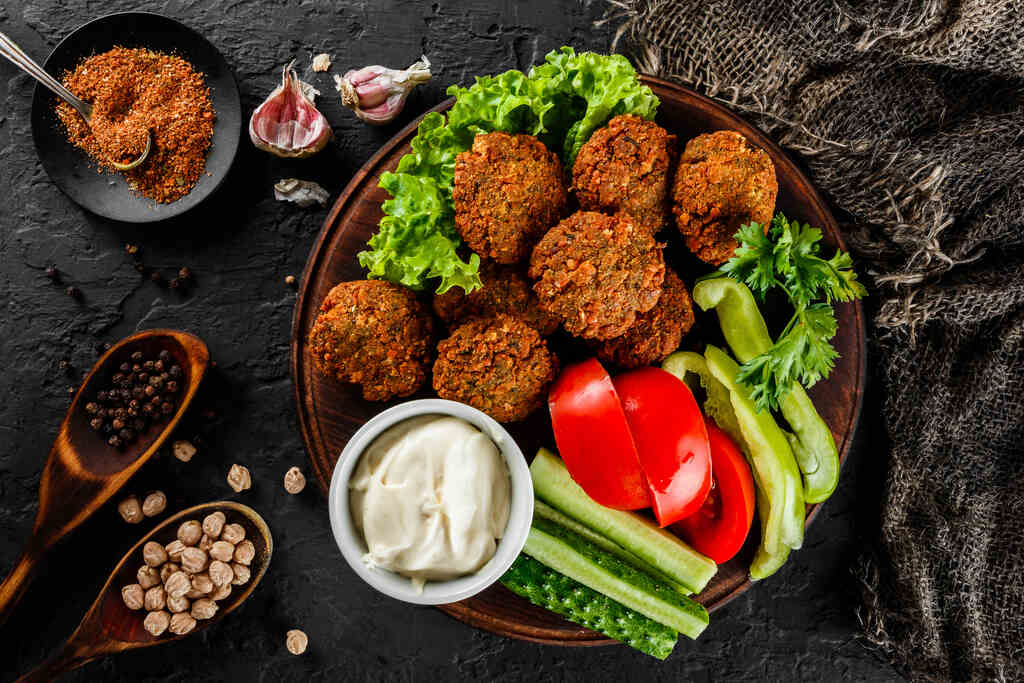 comida arabe: falafel