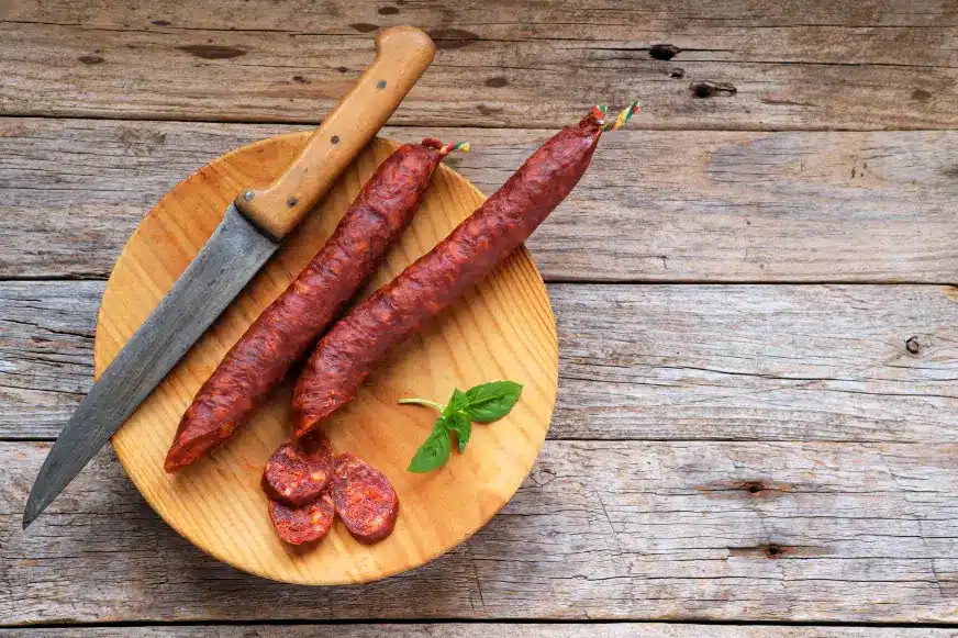 Chorizo, tipo de linguiça prato típico da culinária espanhola