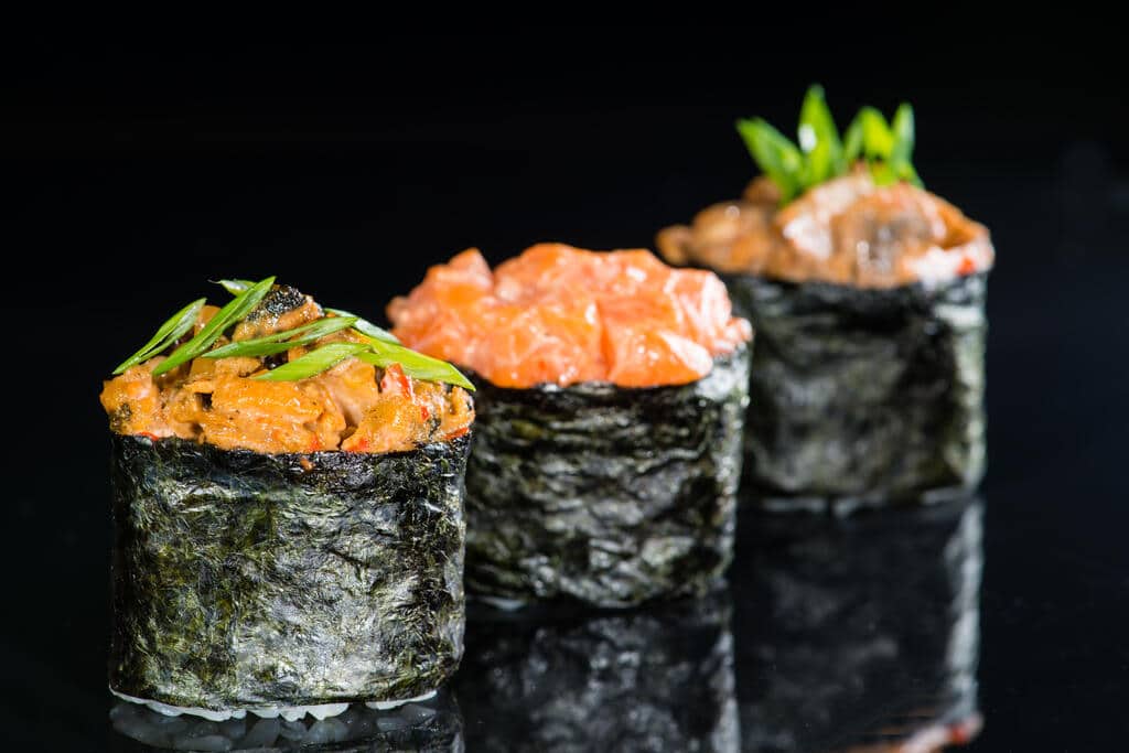 tipos de sushi: gunkan
