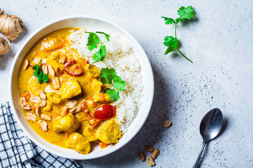 comida tailandesa: curry