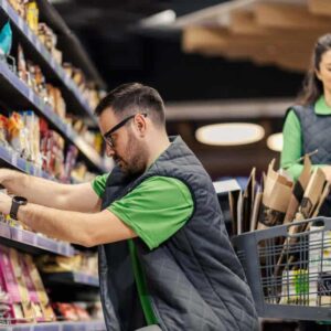como organizar prateleiras de supermercado