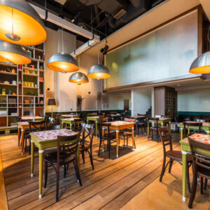 iluminação para restaurante
